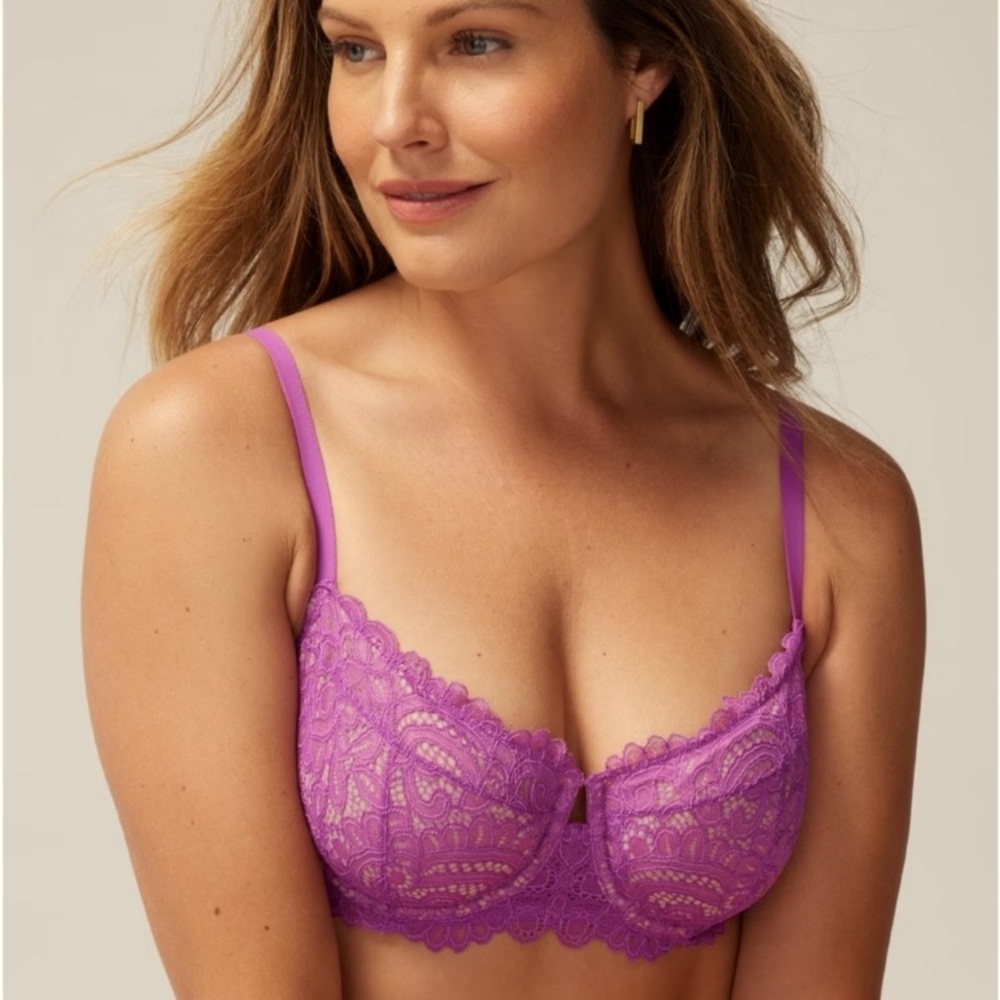 NWOT Lace Balconette Bra
